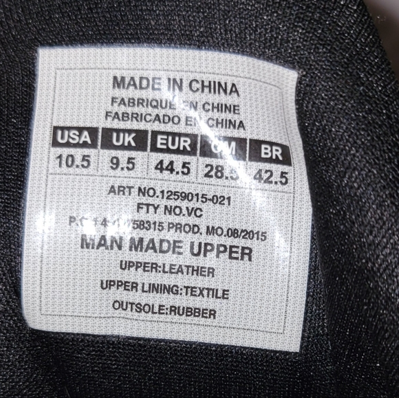 Women's Size 10.5 Under Armour Black Leather HighTop Basketball Shoes-Court Only - Picture 5 of 14